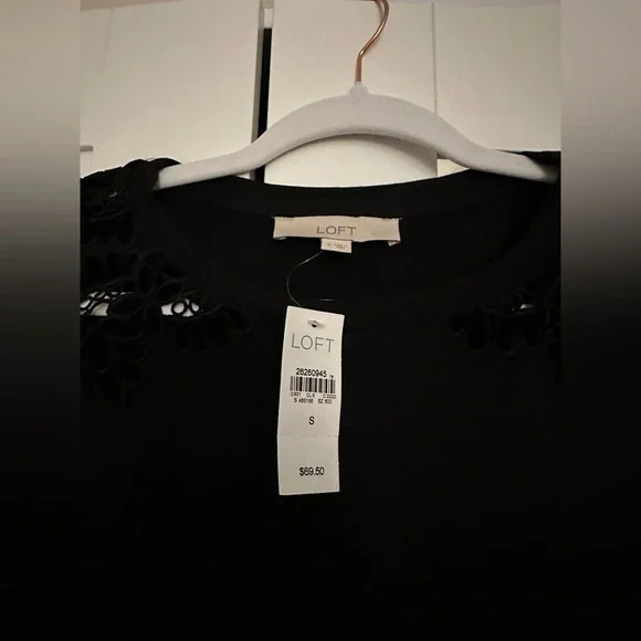 LOFT black long sleeve shirt - Picture 2 of 3